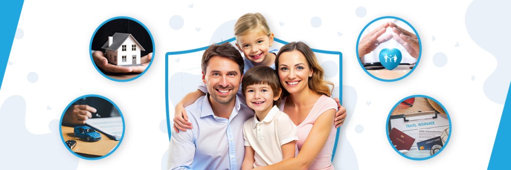 Happy family insurance image for life milestone blog insurance